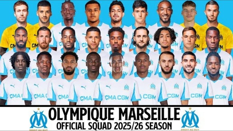 Đội hình Marseille hiện tại